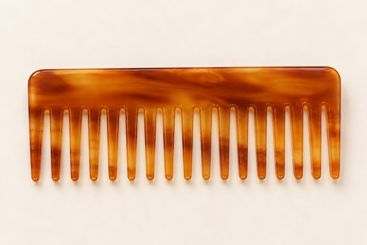 AMBER TORTOISE · PEINE DE ACETATO DE CELULOSA