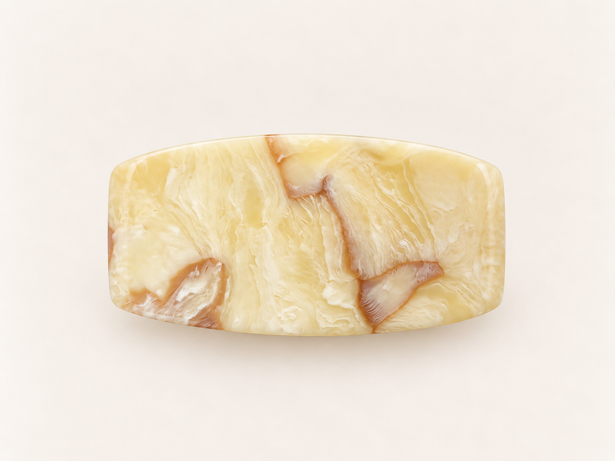 IVORY MARBLE · PASADOR DE PELO DE ACETATO