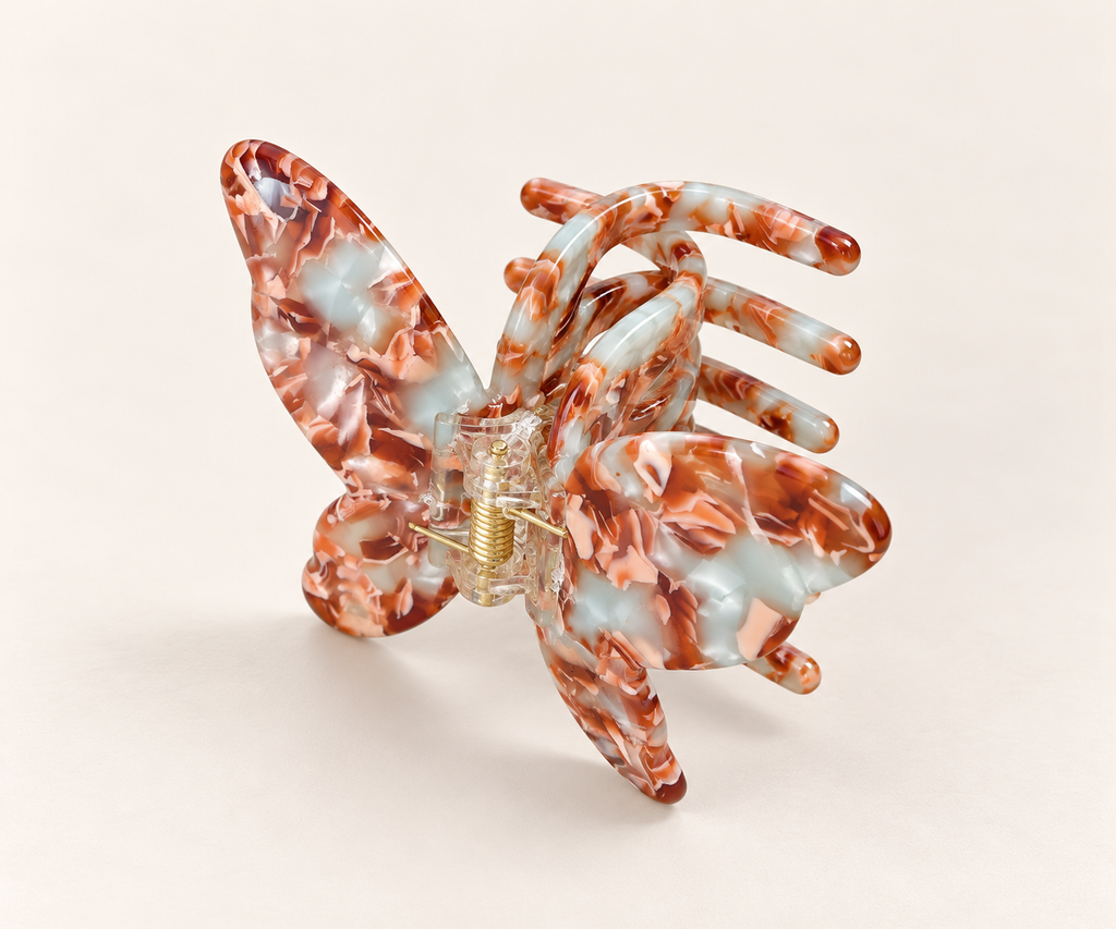 AMBER MARBLE · PINZA DE PELO MARIPOSA