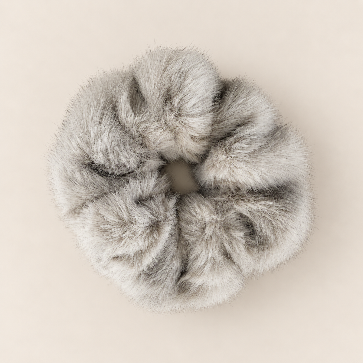 🧸 TEDDY GREY  · COLETERO DE PELO SINTÉTICO