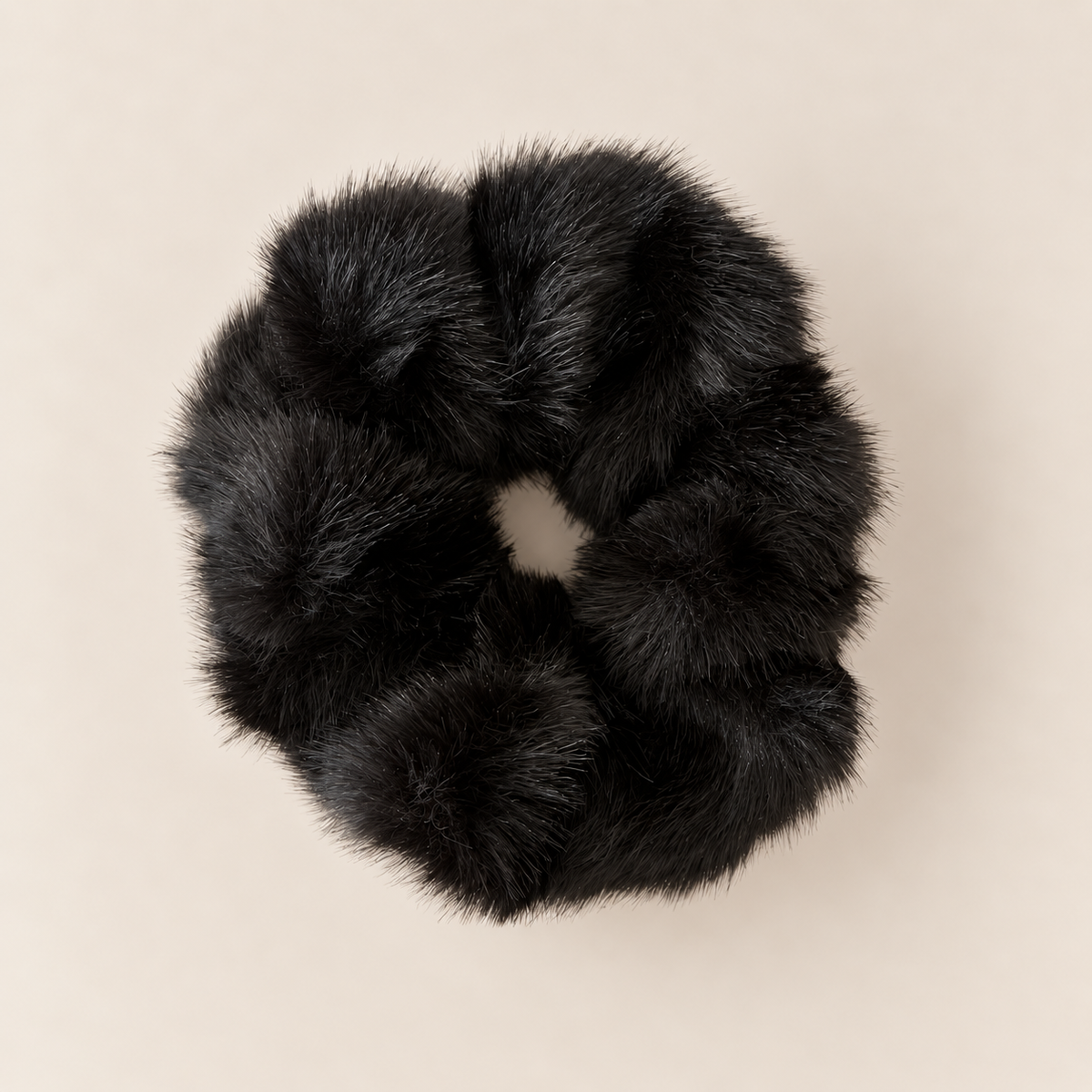 🧸 TEDDY BLACK · COLETERO DE PELO SINTÉTICO