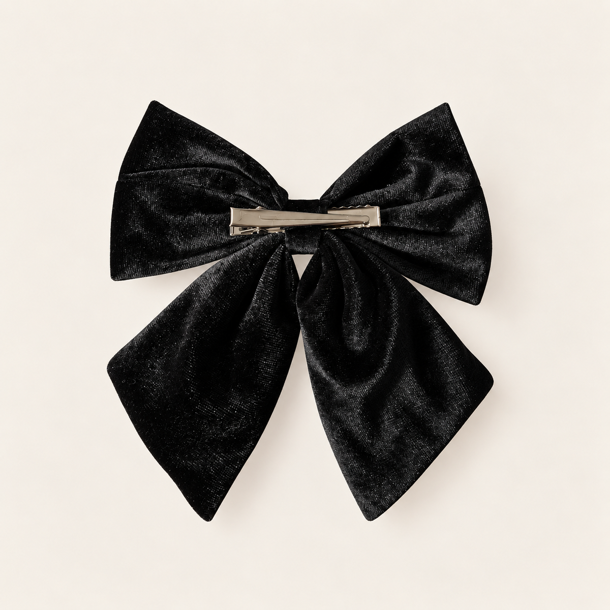 NEGRO · LAZO DE PELO DE TERCIOPELO