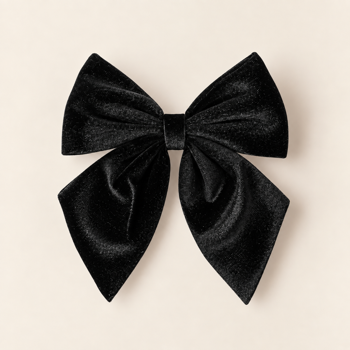 NEGRO · LAZO DE PELO DE TERCIOPELO