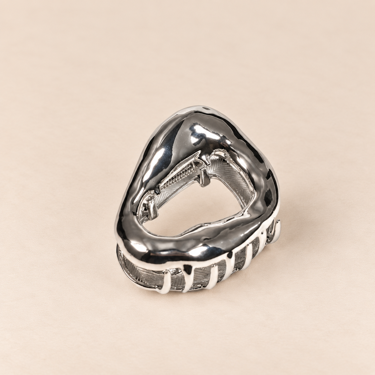 ONDA · PINZA DE PELO METÁLICA — PLATA