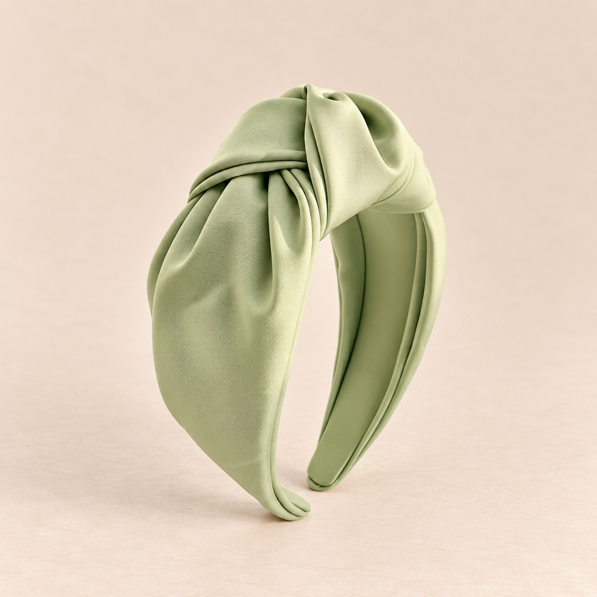 DIADEMA DE NUDO · VERDE SALVIA