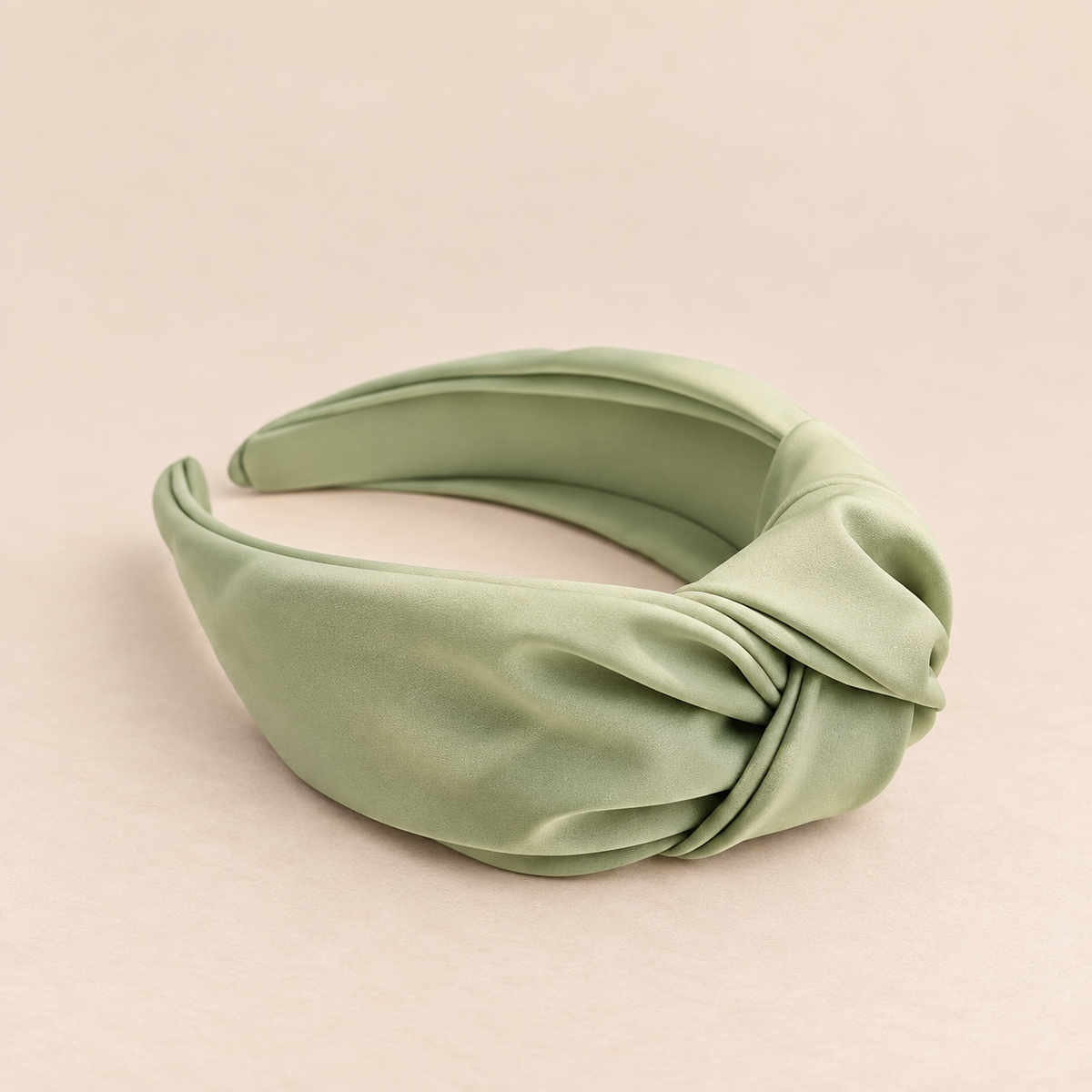 DIADEMA DE NUDO · VERDE SALVIA