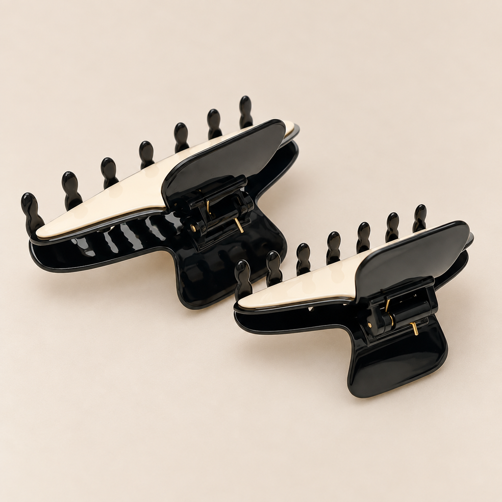 IVORY EDGE · PINZA DE PELO DE ACETATO