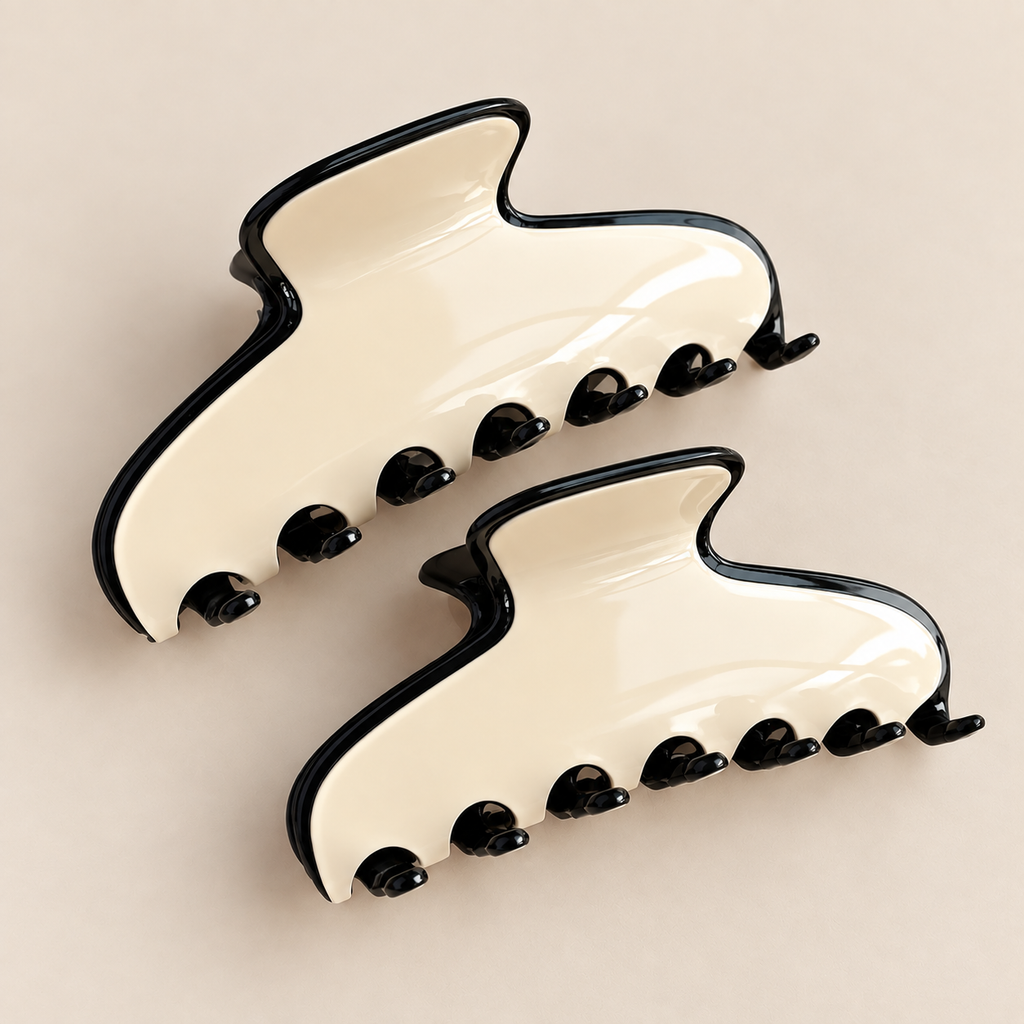 IVORY EDGE · PINZA DE PELO DE ACETATO