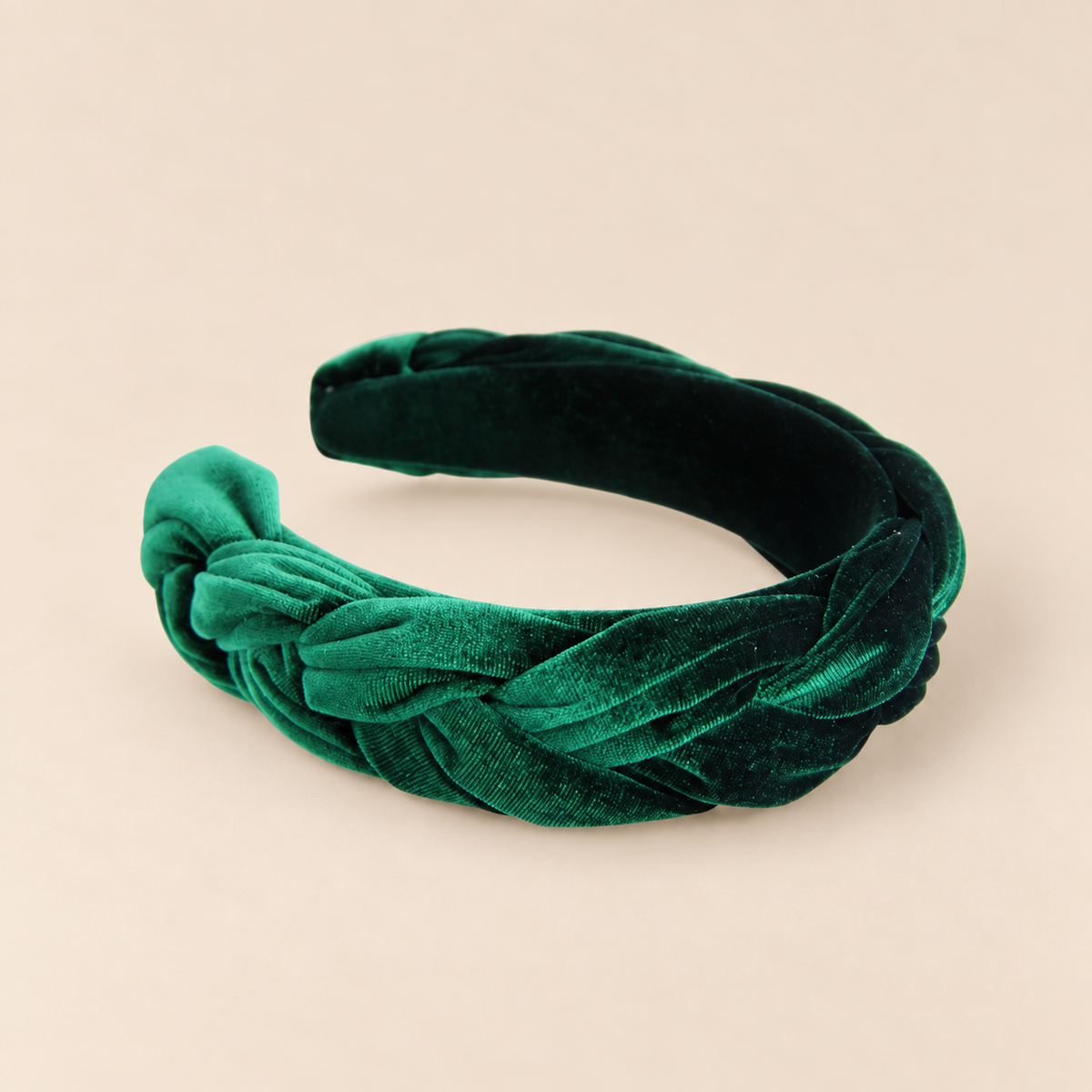 ESMERALDA · DIADEMA DE TERCIOPELO TRENZADA