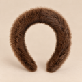 DIADEMA DE PELO SINTÉTICO · MARRÓN