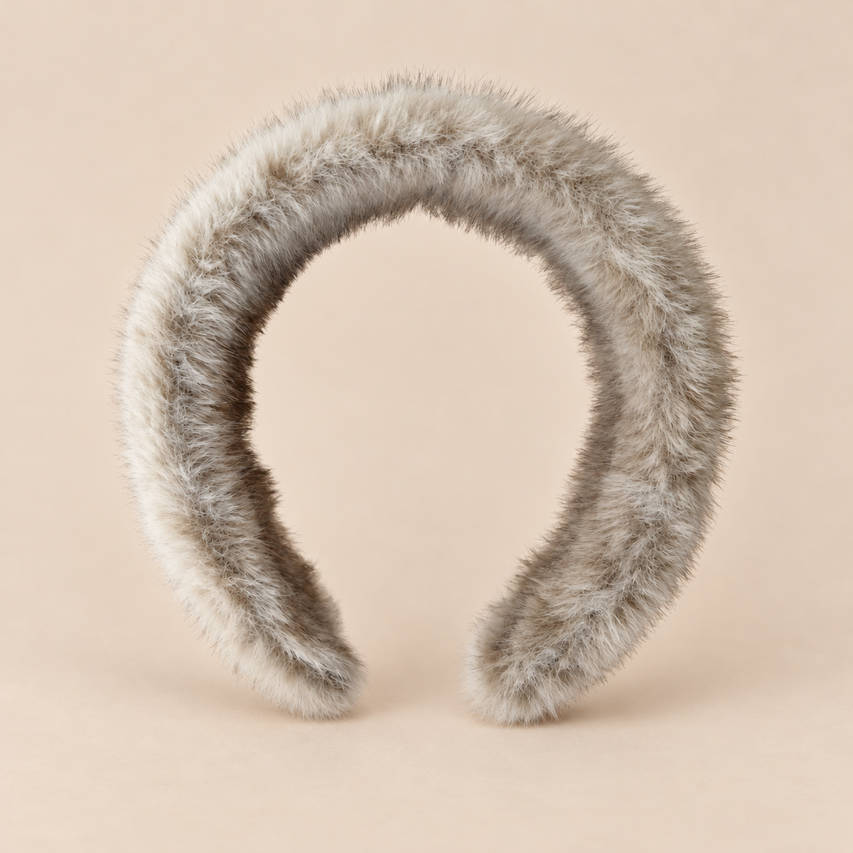 DIADEMA DE PELO SINTÉTICO · TAUPE