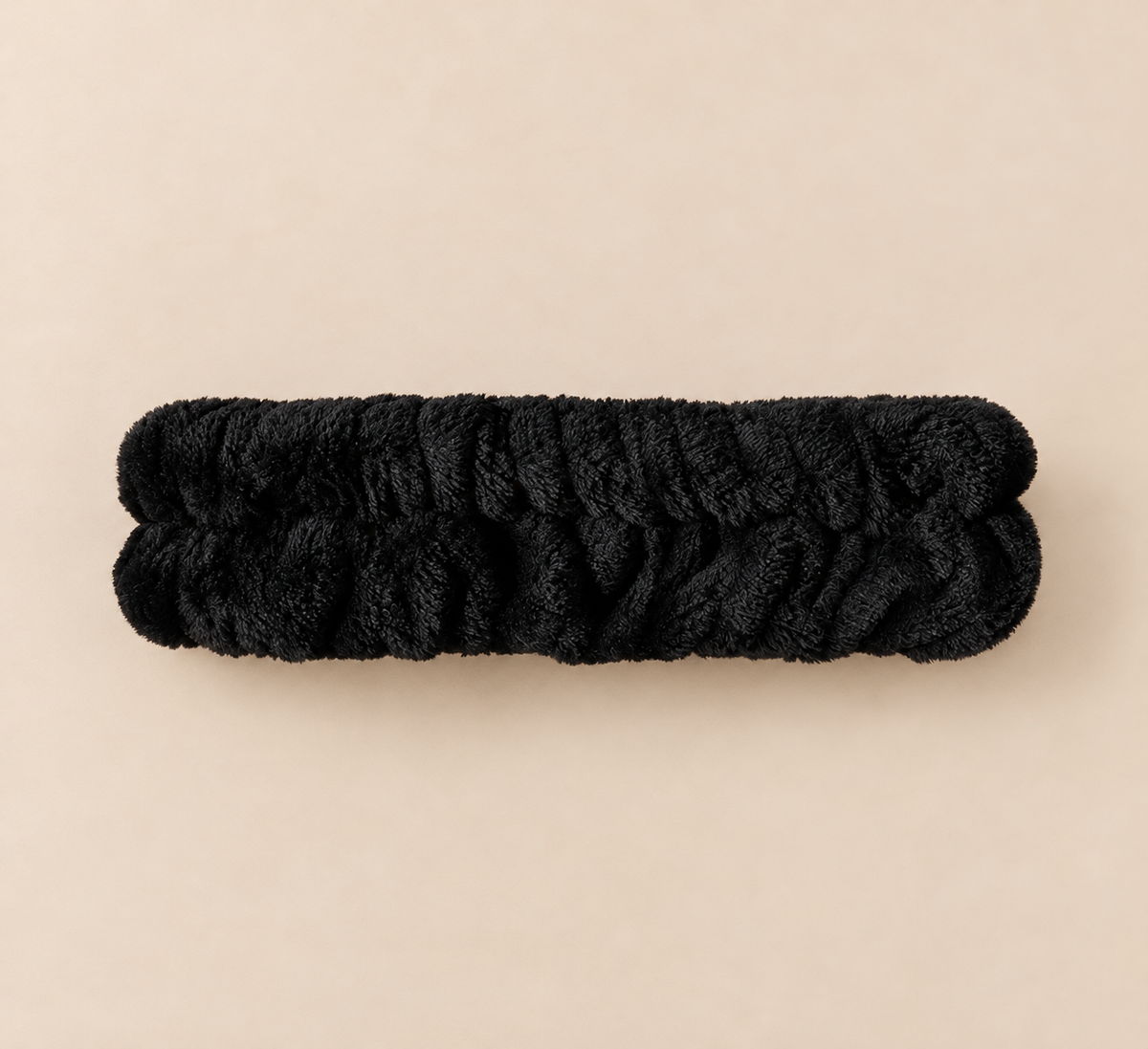 DIADEMA DE PELO SINTÉTICO RIZADO · NEGRO
