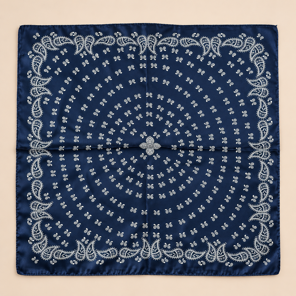 PAÑUELO PAISLEY · AZUL MARINO
