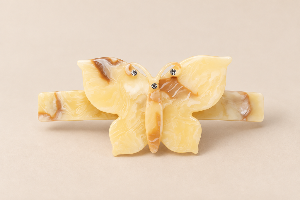MARIPOSA MIEL · PASADOR DE PELO DE ACETATO