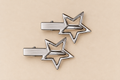 ESTRELLA · PINZA DE PELO METÁLICA — PLATA