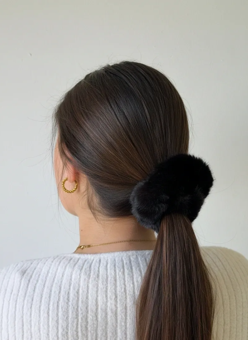 🧸 TEDDY BLACK · COLETERO DE PELO SINTÉTICO